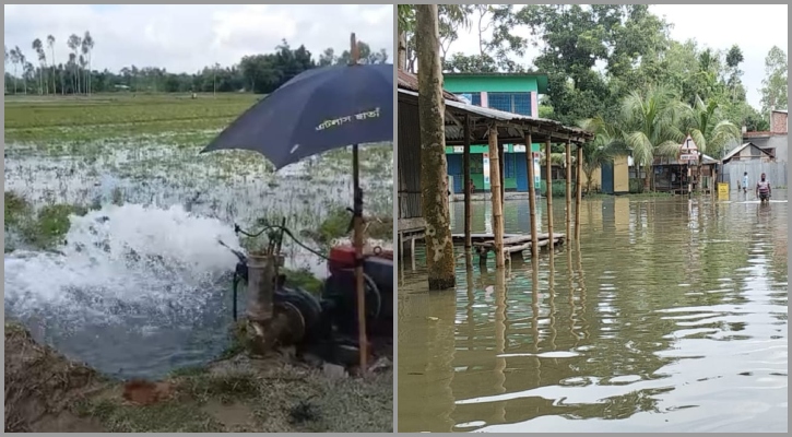 লালমনিরহাটে একদিকে খরায় পুড়ছে, অন্যদিকে ডুবছে বন্যায়